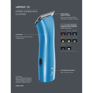 Andis eMERGE Lite Clipper-Blue