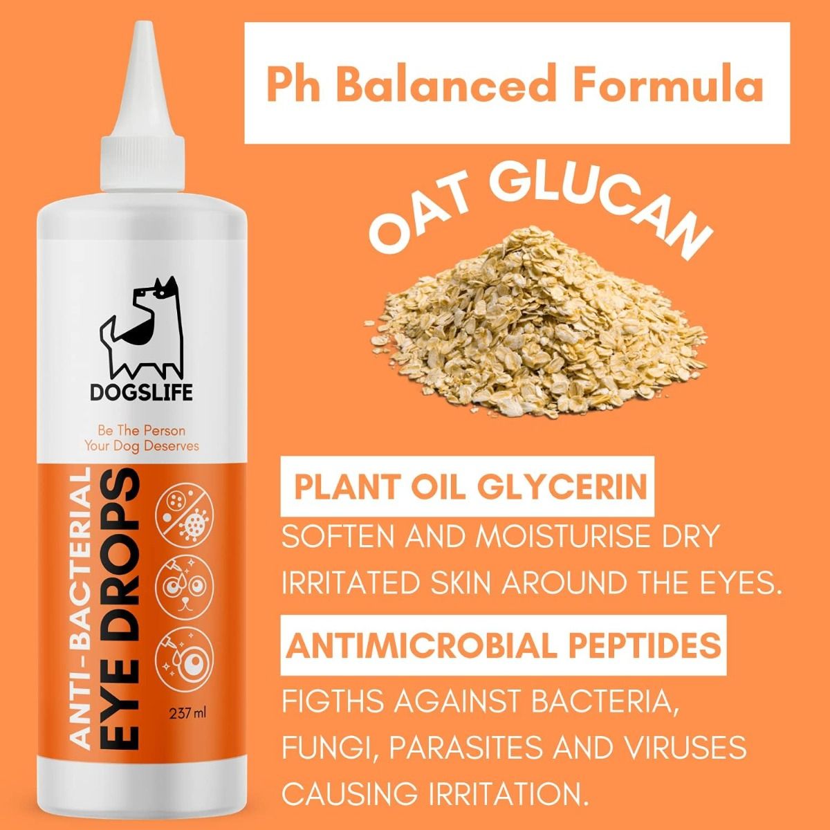 DogsLife Anti-Bacterial Eye Drops Dog