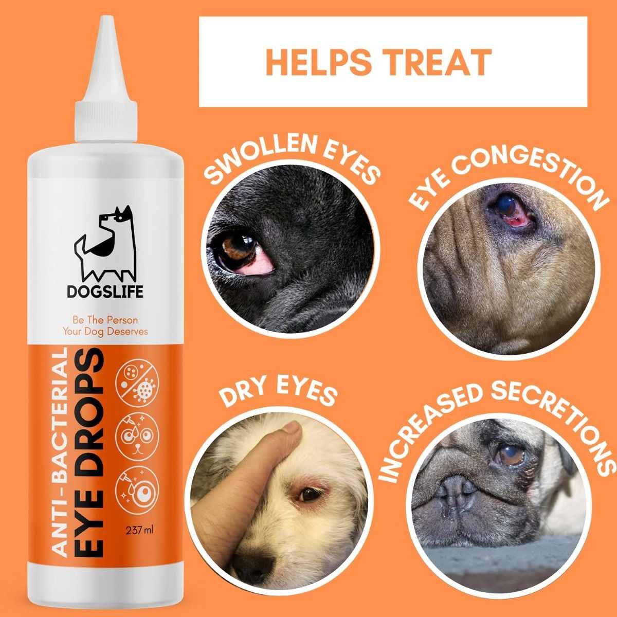 DogsLife Anti-Bacterial Eye Drops Dog
