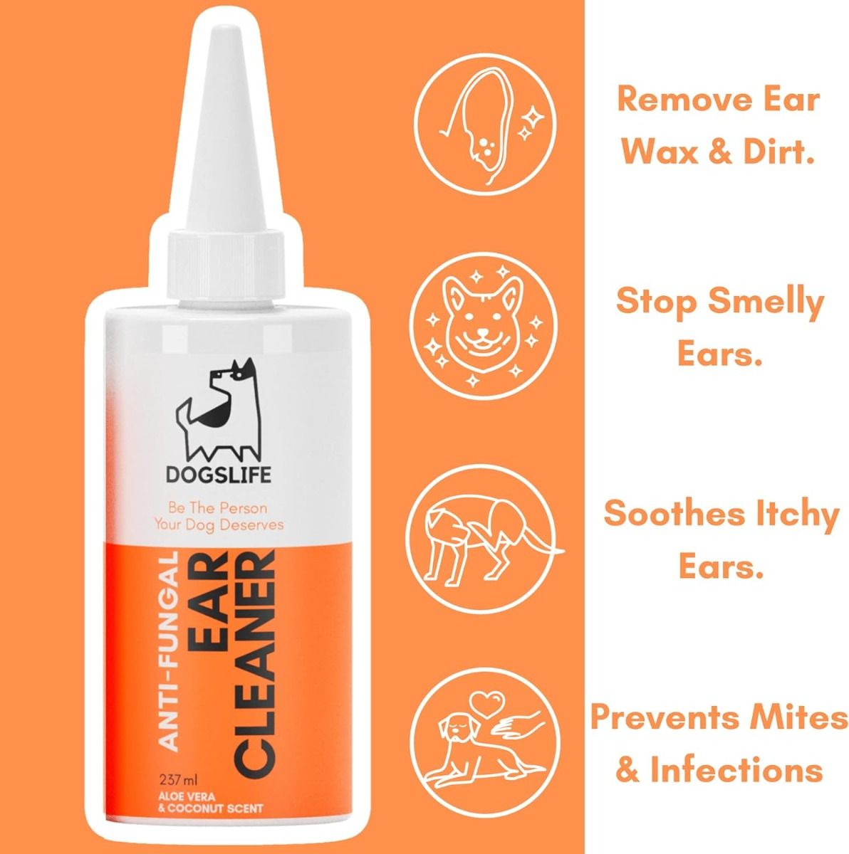 DogsLife Anti-Fungal Ear Cleaner Dog