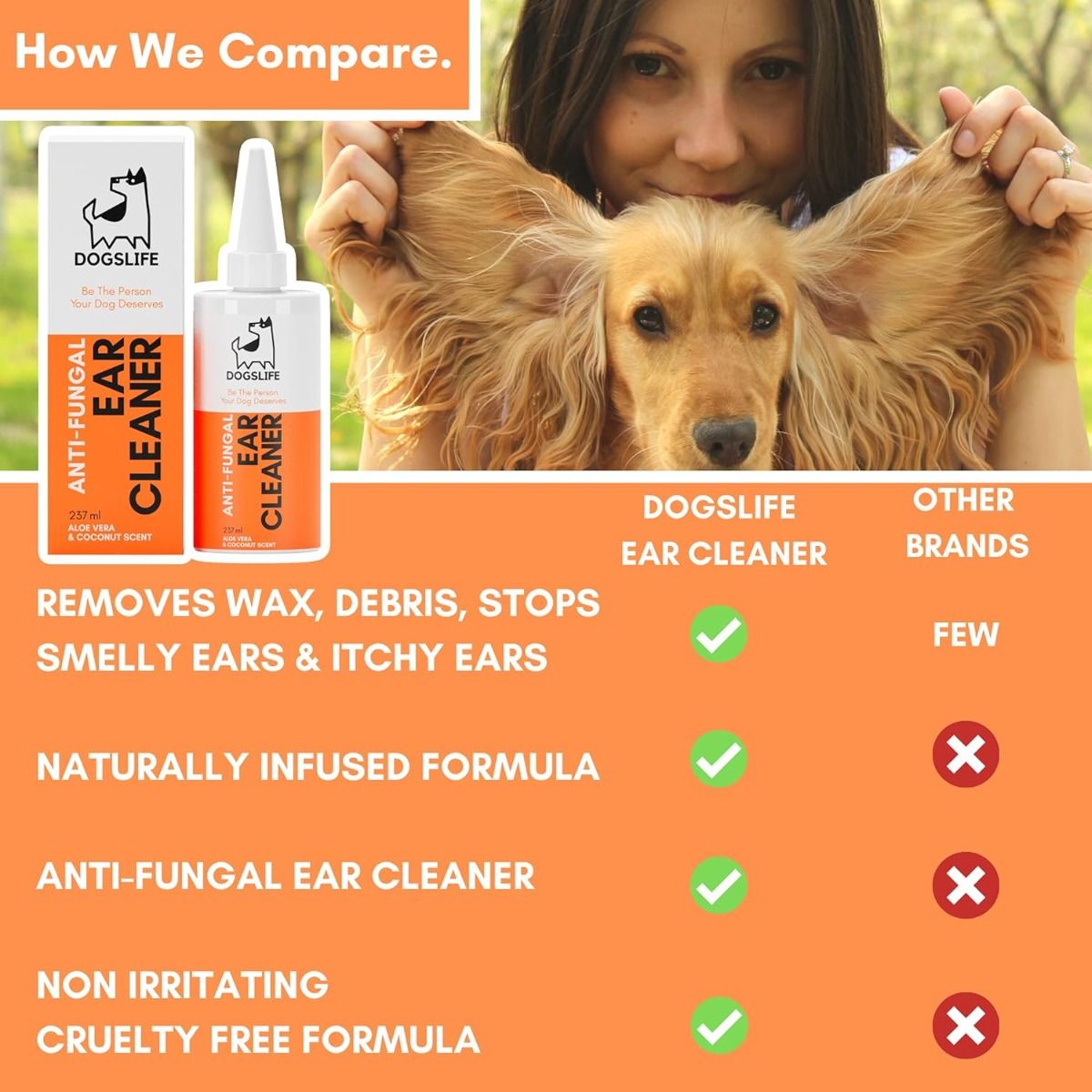 DogsLife Anti-Fungal Ear Cleaner Dog