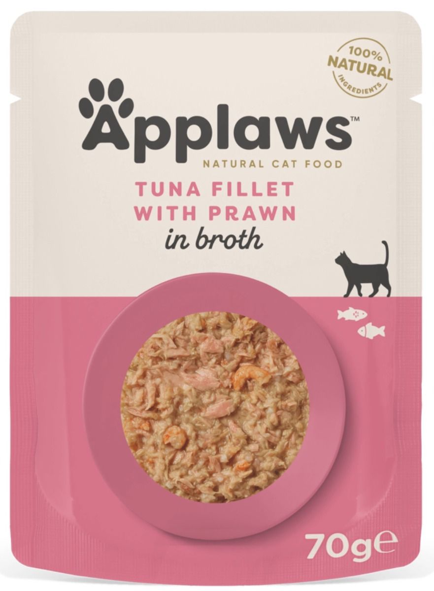 Applaws Tuna & Prawn Adult Wet Cat Food 70g Pouch