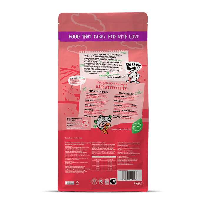 Barking Heads All Hounder Hair Necessities Salmon Dry Dog Food