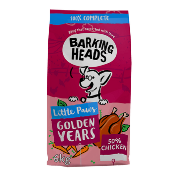 Barking Heads Little Paws Golden Years Chicken Dry Dog Food