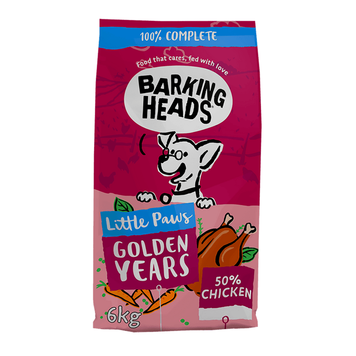Barking Heads Little Paws Golden Years Chicken Dry Dog Food