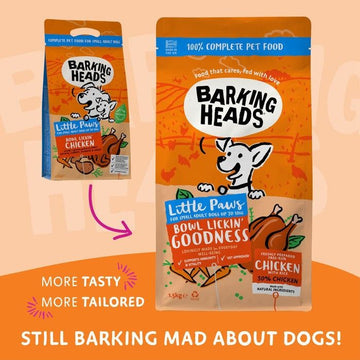 Barking Heads Little Paws Bowl Lickin' Goodness Chicken Dry Dog Food