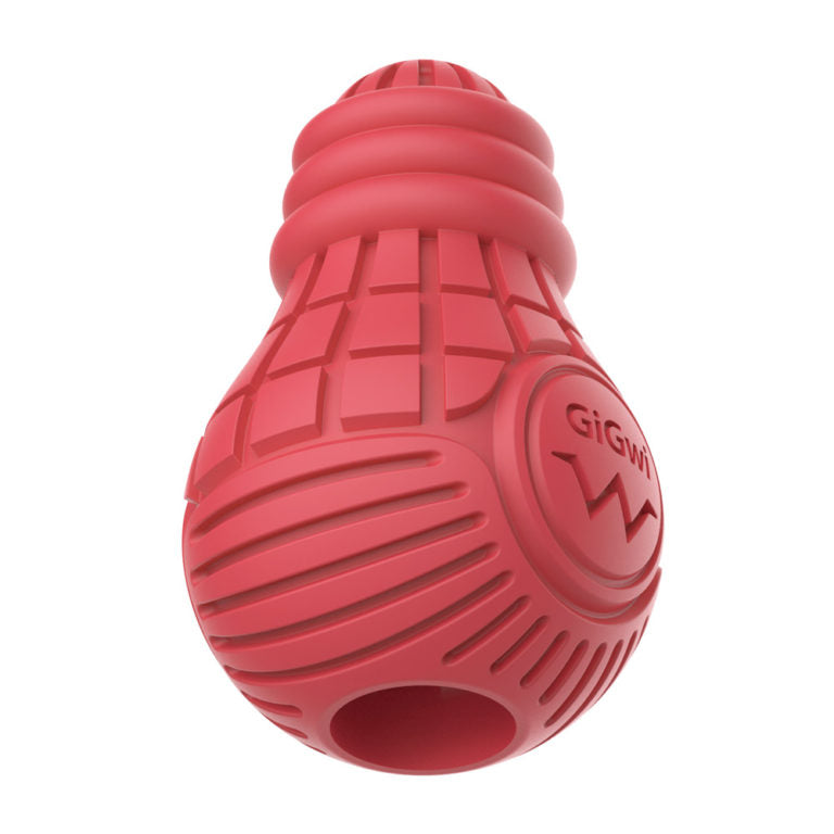 GiGwi Red Bulb Dispensing Treat Dog Toy – Medium