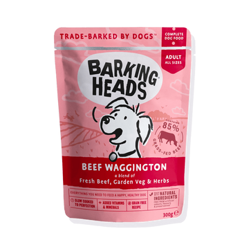 Barking Heads Beef Waggington Adult Wet Dog Food 300g