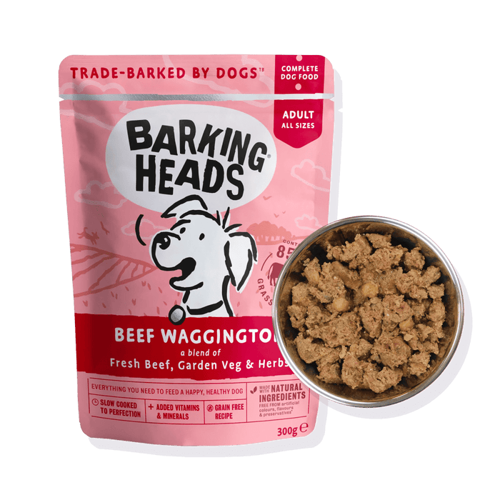 Barking Heads Beef Waggington Adult Wet Dog Food 300g