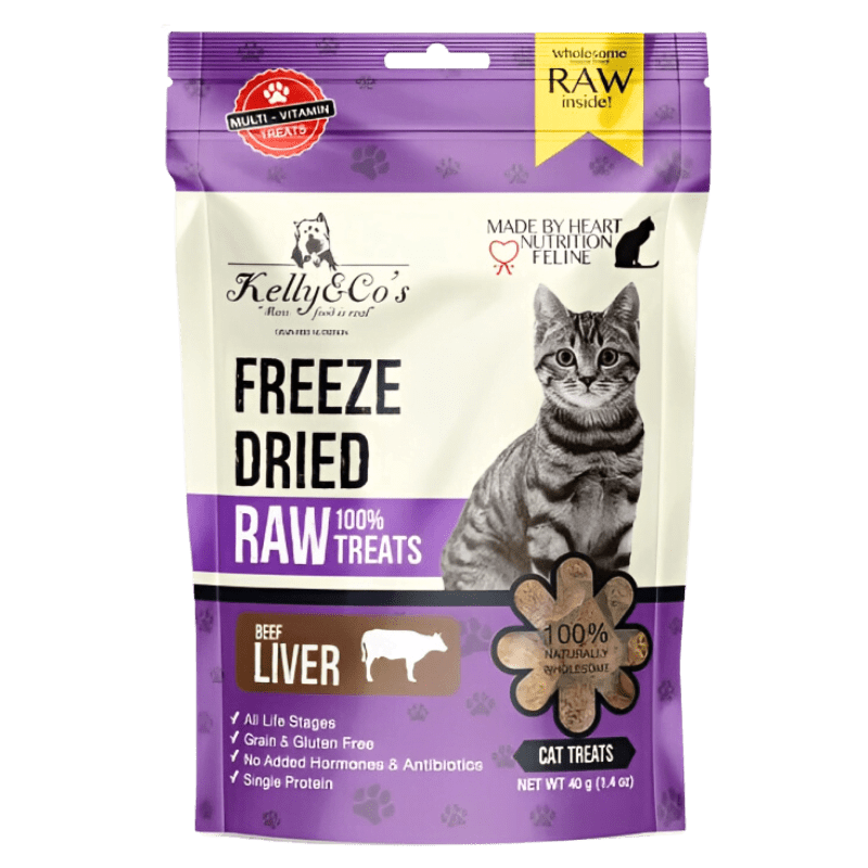 KELLY & CO’S Single Ingredient Freeze-dried Beef Liver for Cat - 40g