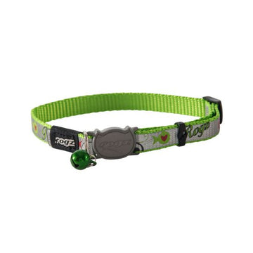 Rogz Reflectocat Lime Fish Cat Collar