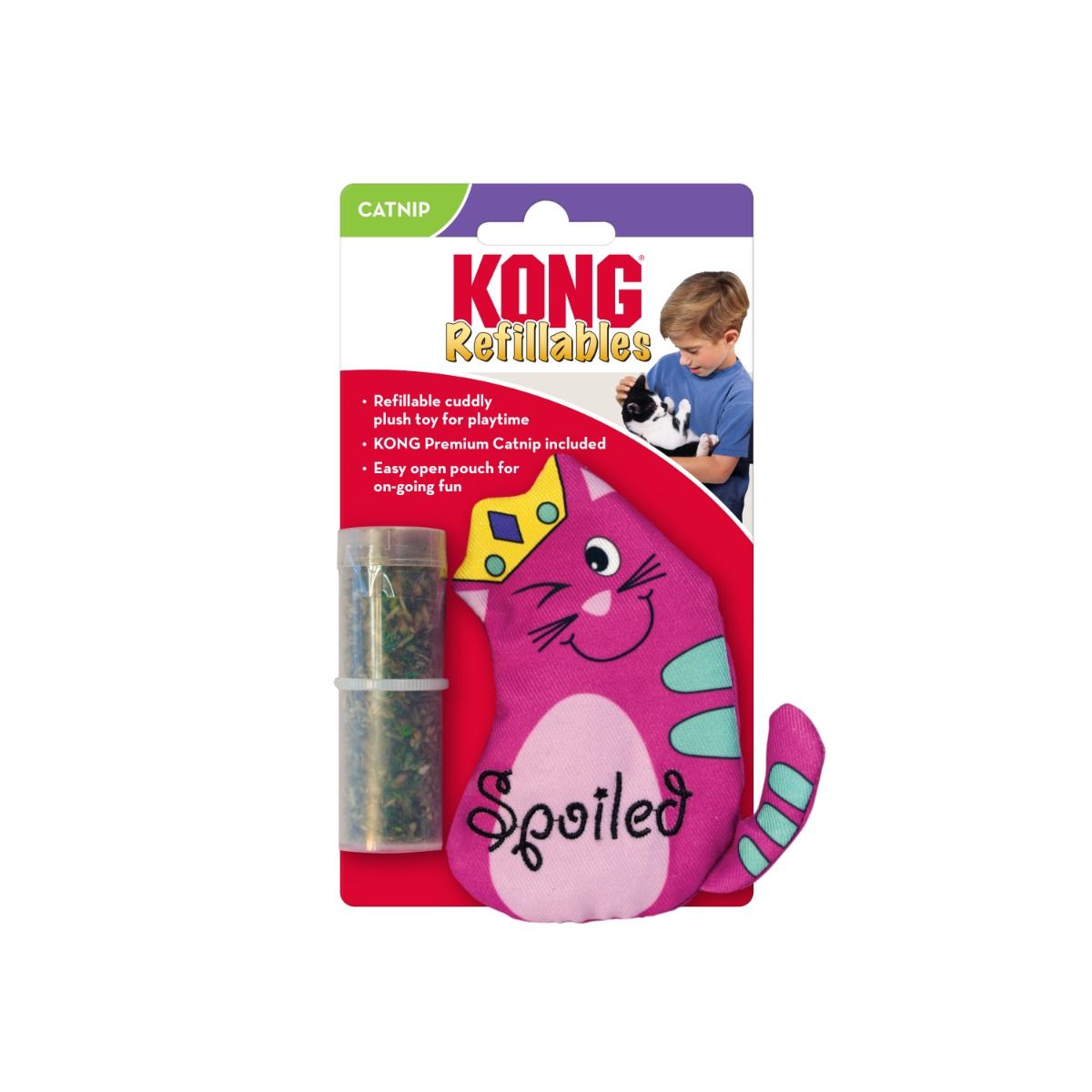 Kong Refillables Purrsonality Spoiled Cat Toy