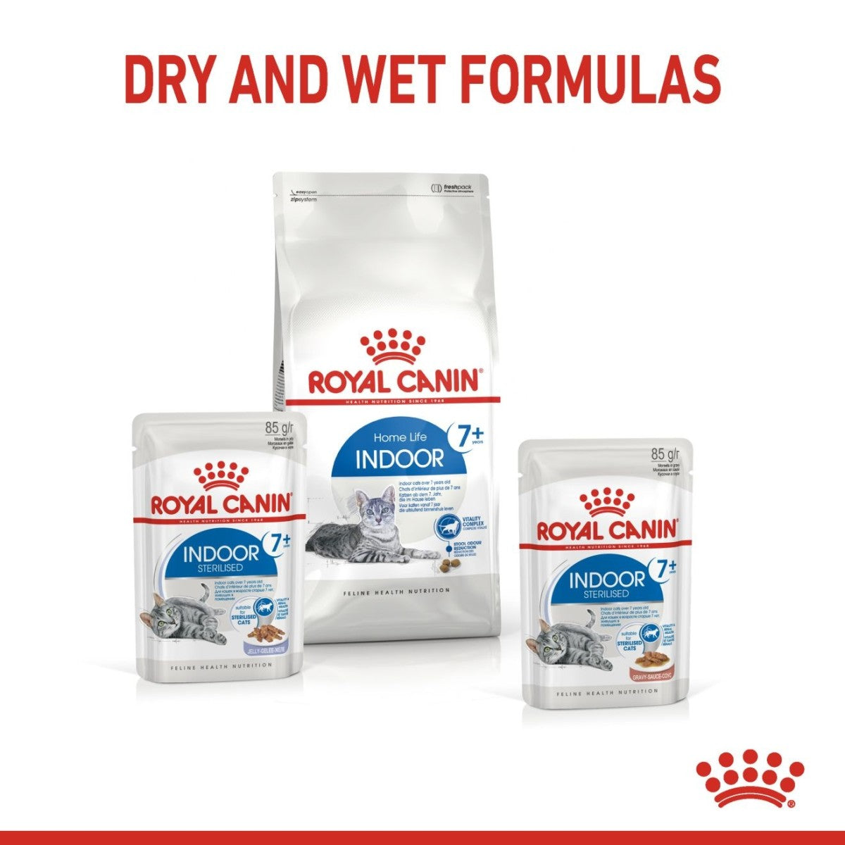 Royal Canin Feline Health Nutrition Indoor (Wet Food - Pouches) 12 x 85 g