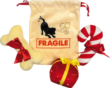 Bobby Christmas Dog Toy Santa Bag 21 cm