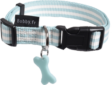 Bobby Collar Stripe Lagoon Small