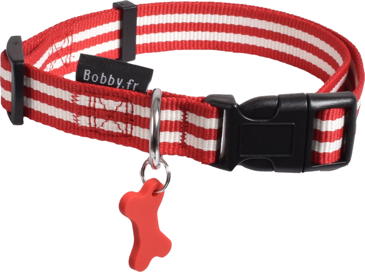 Bobby Collar Stripe Red XSmall