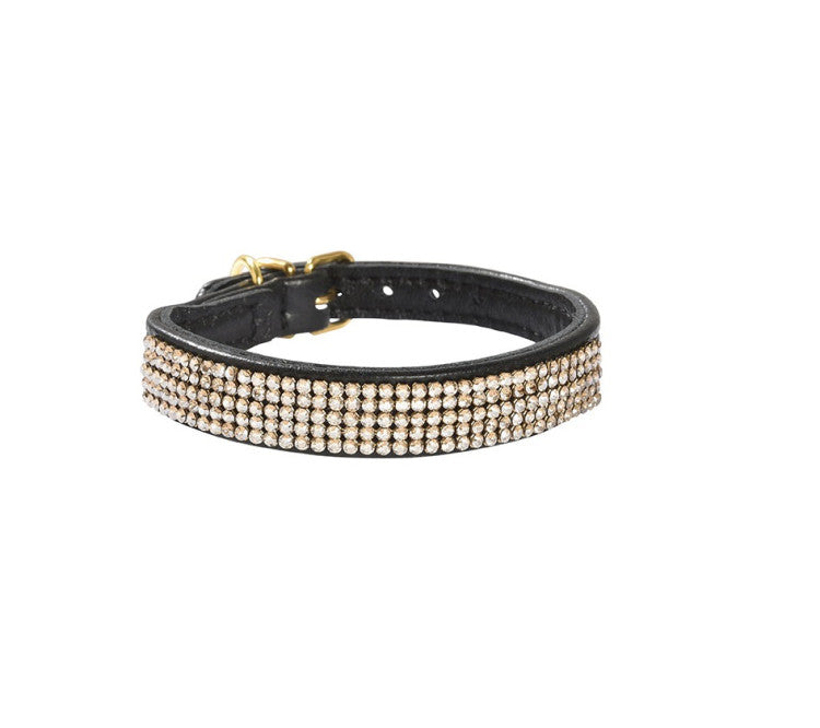Bobby Crystal Princesse Collar Black, 35 cm
