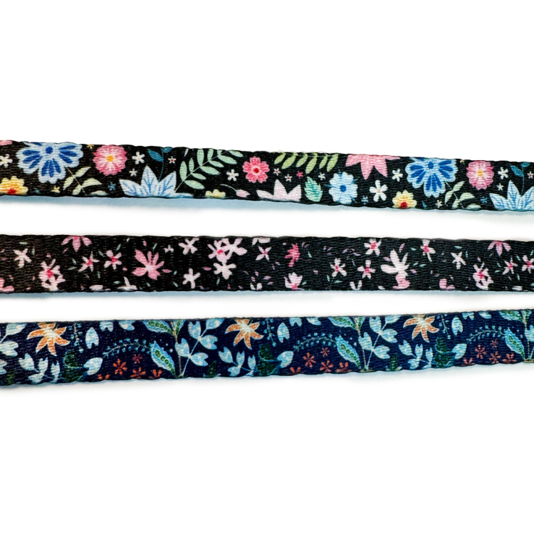 Bobby Daisy Nylon Set Dog Leash & Collar, Assorted Colors
