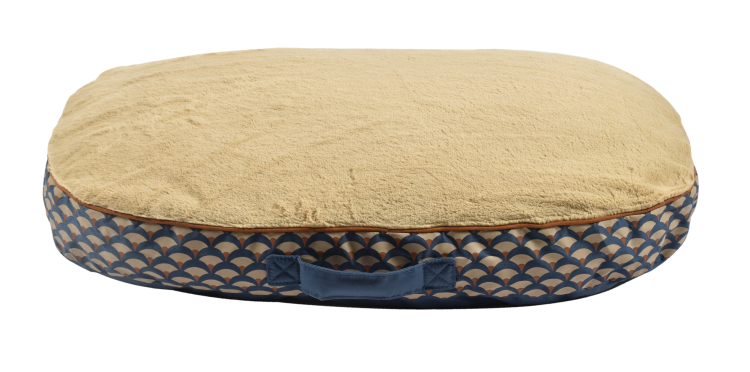 Bobby Geisha Cushion Blue, Large