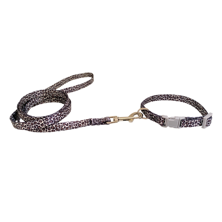 Bobby Jungle Nylon Set Dog Leash & Collar, Assorted Colors