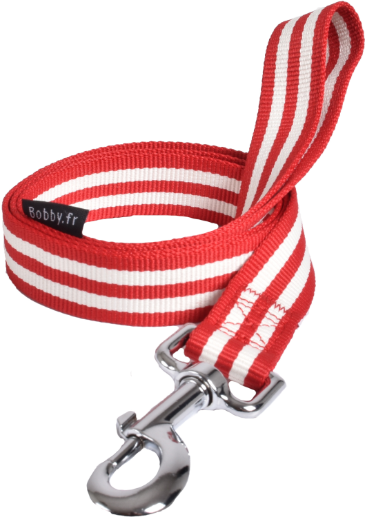 Bobby Leash Stripe Red Small and Medium