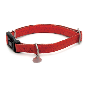 Bobby Mylord Leatherette Adjustable Dog Collar 20-30 x 1 cm, Red