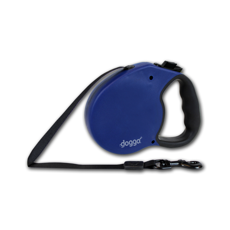 Alcott Doggo everyday retractable leash 4m, S, blue