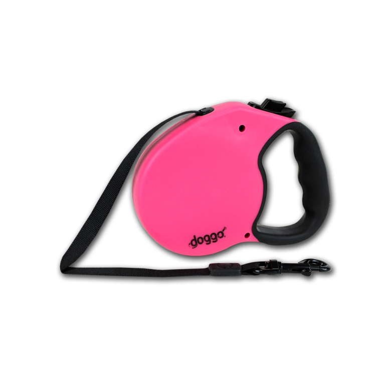 Alcott Doggo everyday retractable leash 4m, S, pink