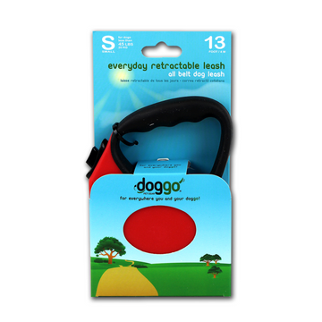 Alcott Doggo everyday retractable leash 4m, S, red