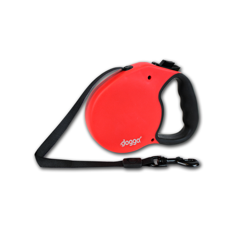 Alcott Doggo everyday retractable leash 4m, S, red
