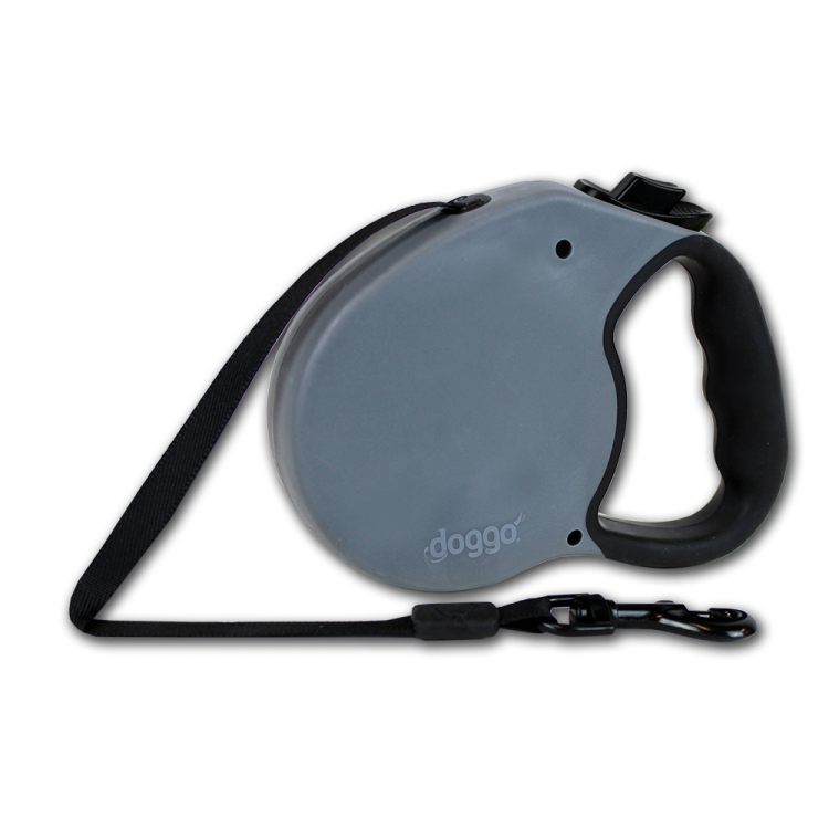 Alcott Doggo everyday retractable leash 5m, L, grey