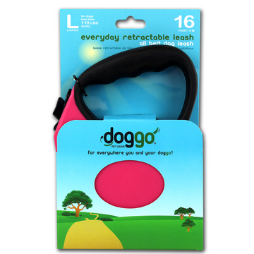 Alcott Doggo everyday retractable leash 5m, L, pink