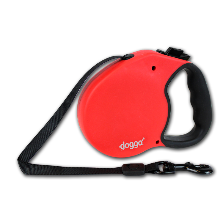 Alcott Doggo everyday retractable leash 5m, L, red