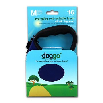 Alcott Doggo everyday retractable leash 5m, M, blue