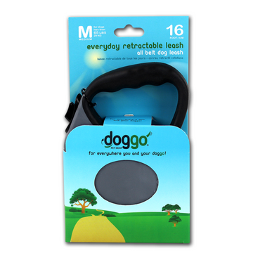 Alcott Doggo everyday retractable leash 5m, M, grey