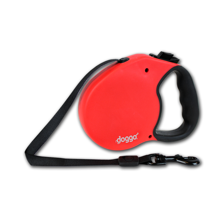 Alcott Doggo everyday retractable leash 5m, M, red