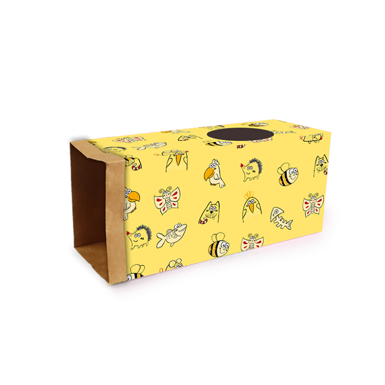 afp Catoon Kraft Paper Tunnel Yellow