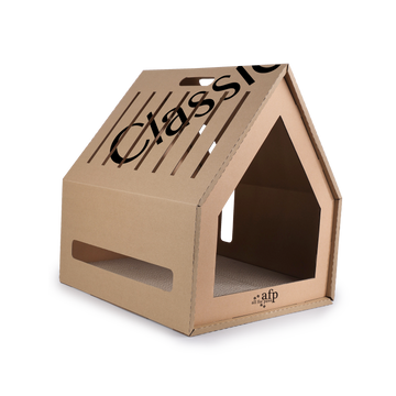afp Classic Comfort Home Sweet Home Cardboard Hideaway Scratcher