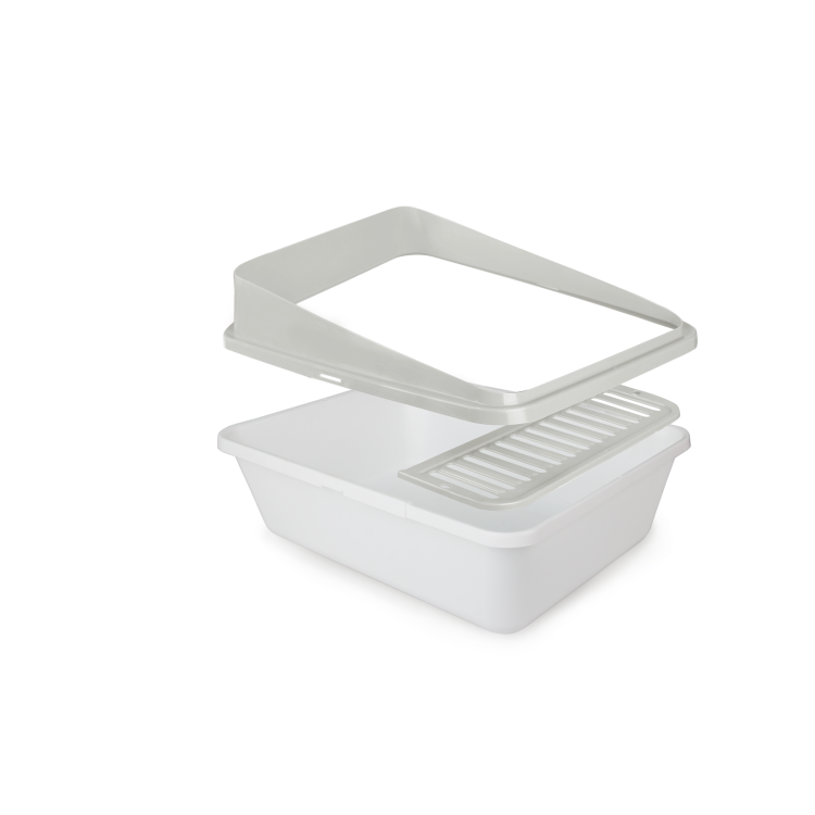 afp Go Fresh High Back Cat Litter Box Small Sand
