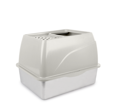 afp Go Fresh Stainless Steel No Mess Cat Litter Box Sand