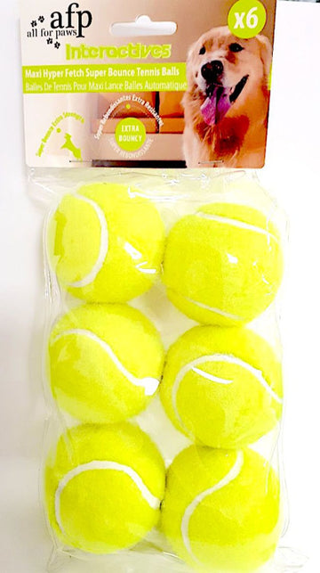 afp Maxi Fetch Super Bounce Tennis Ball 6/pk
