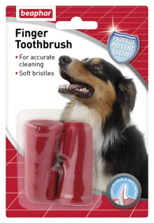 Finger Toothbrush for Dogs & Cats 2/pk