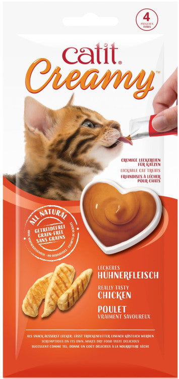 Catit Creamy Lickable Treats, Chicken, 12pk/box