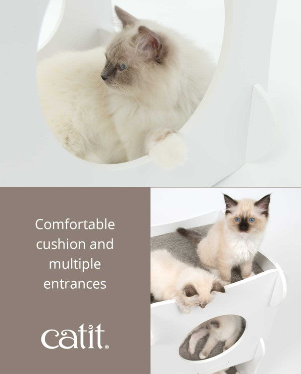 Catit Vesper Cat Furniture Condo White