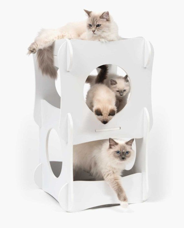 Catit Vesper Cat Furniture Condo White