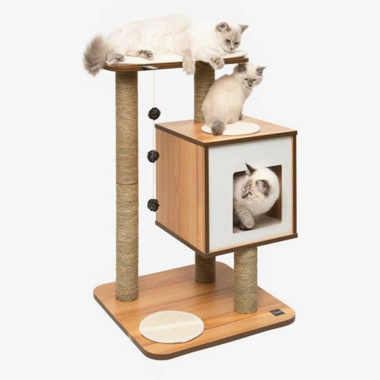 Catit Vesper Cat Furniture VBase Walnut