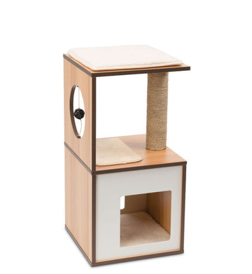 Catit Vesper Cat Furniture VBox Walnut, Small