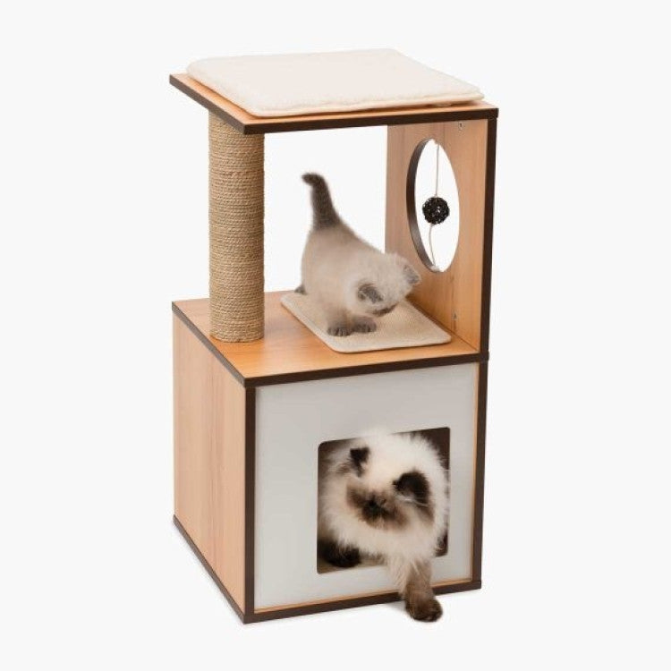 Catit Vesper Cat Furniture VBox Walnut, Small