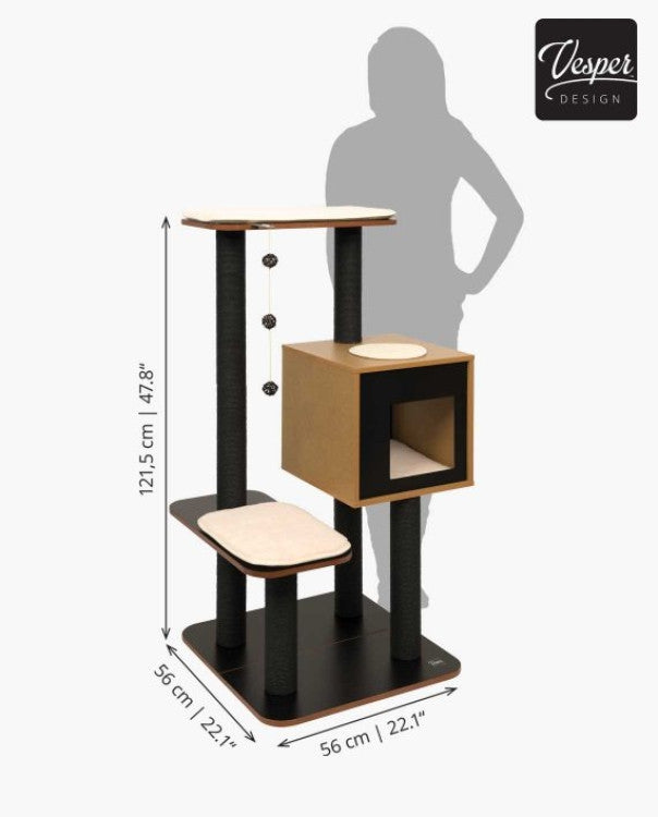 Catit Vesper Cat Furniture VHigh Base Black