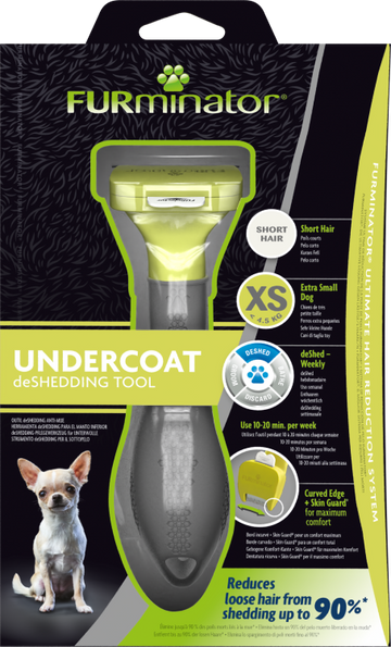 FURminator Undercoat deShedding Tool – XSmall Dog, Short Hair